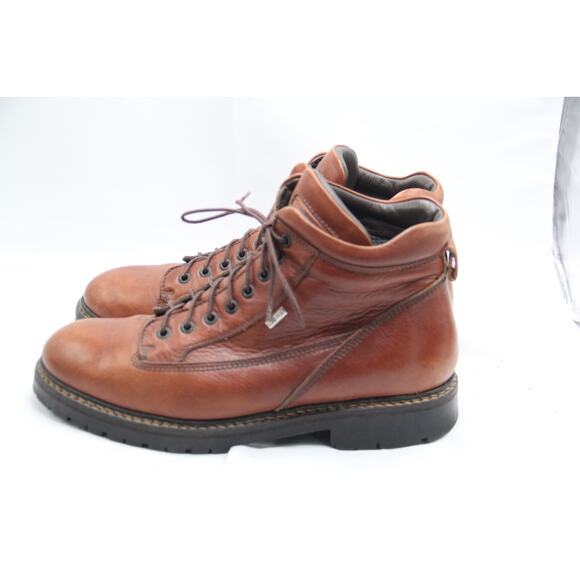 Johnson & Murphy Hiking Boots Mens 10M Brown Leather GTX Waterproof 8 Eyelets - Picture 4 of 11